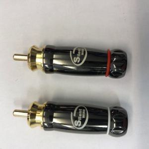 Serie 4 Cinchstecker gold